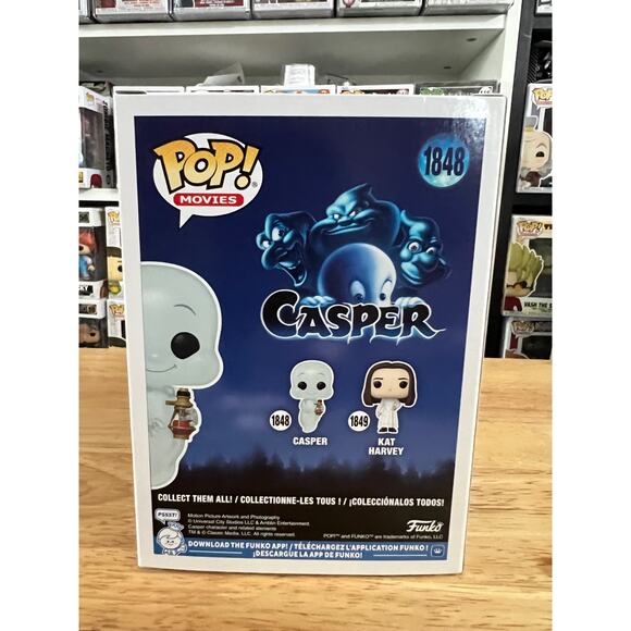 NEW IN HAND Casper Friendly Ghost w/ Lazarus Potion Funko Pop #1848 Movies 30th - Picture 3 of 6